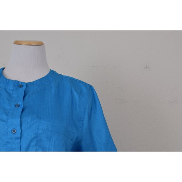 Vintage 80s Pullover Polyester Blouse size‎ M - Picture 5 of 10